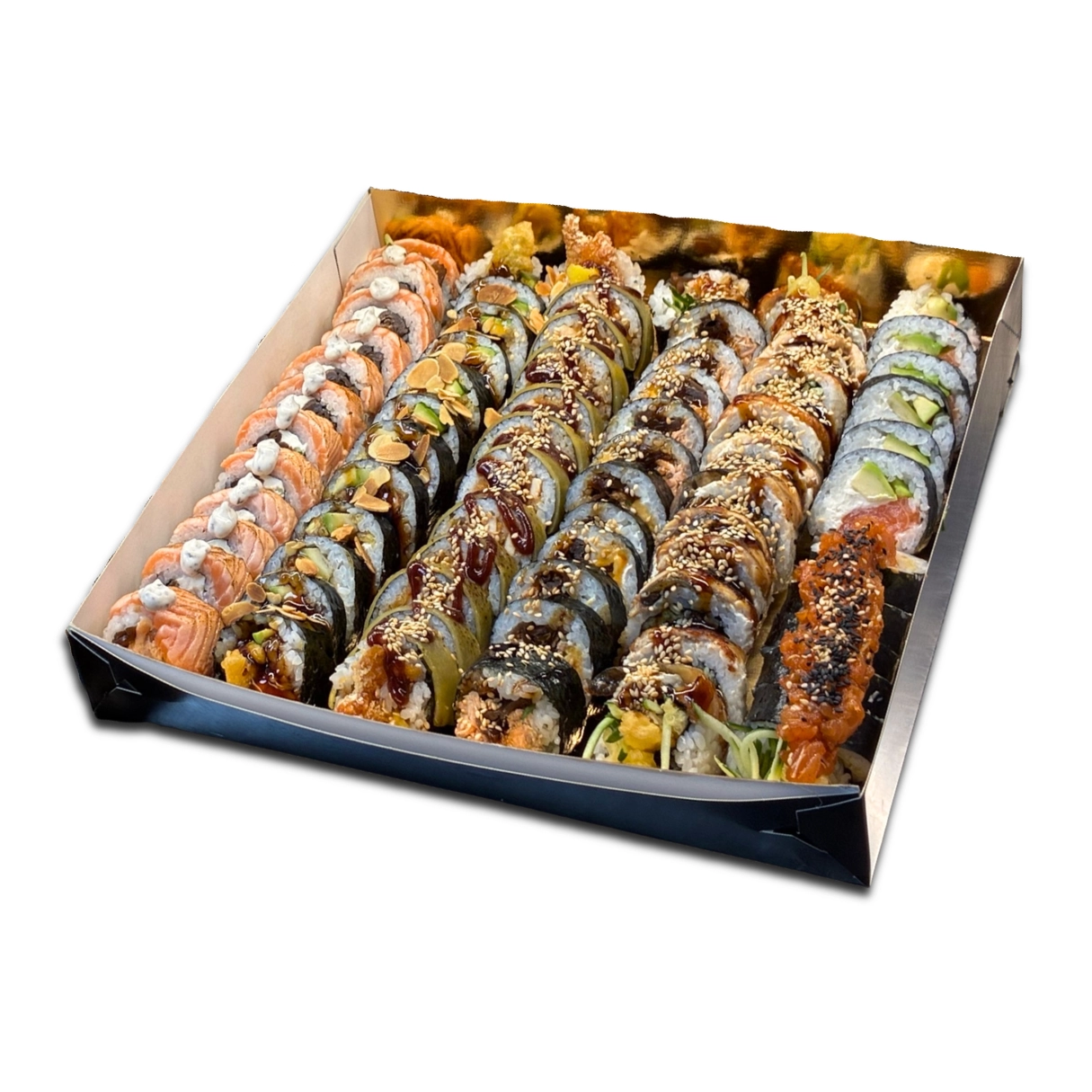 Catering sushi na eventy i spotkania firmowe – duża taca rolek od ROLKA Legnica